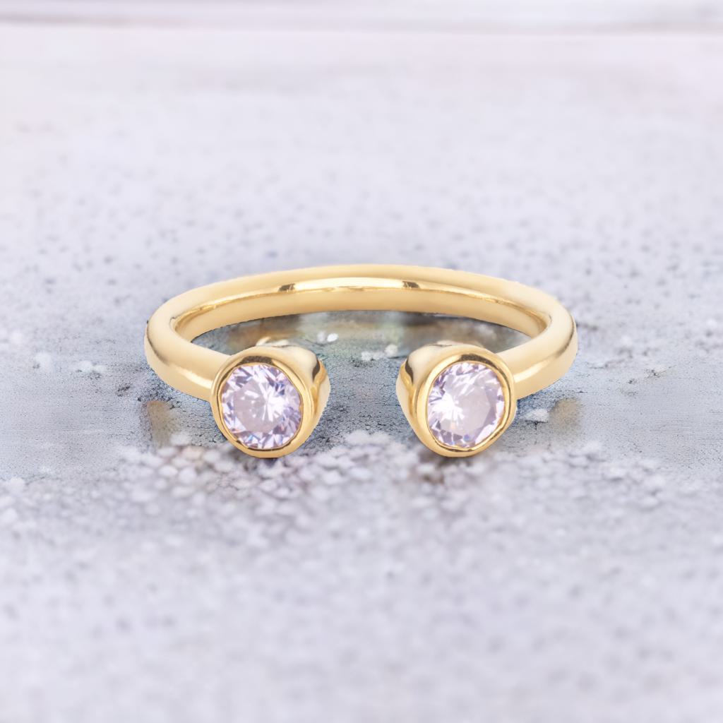 Lavender Open Ring