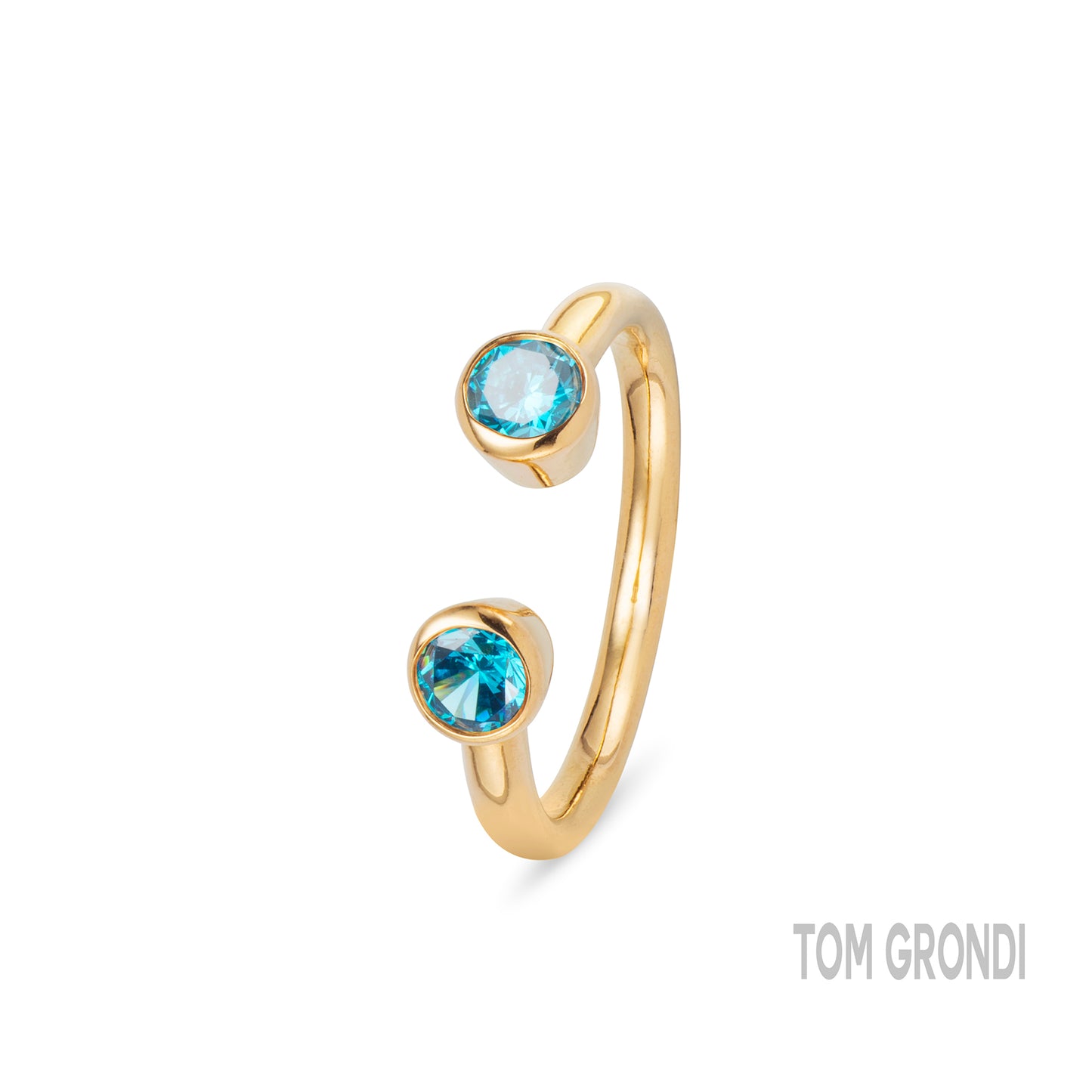 Blue Open Ring