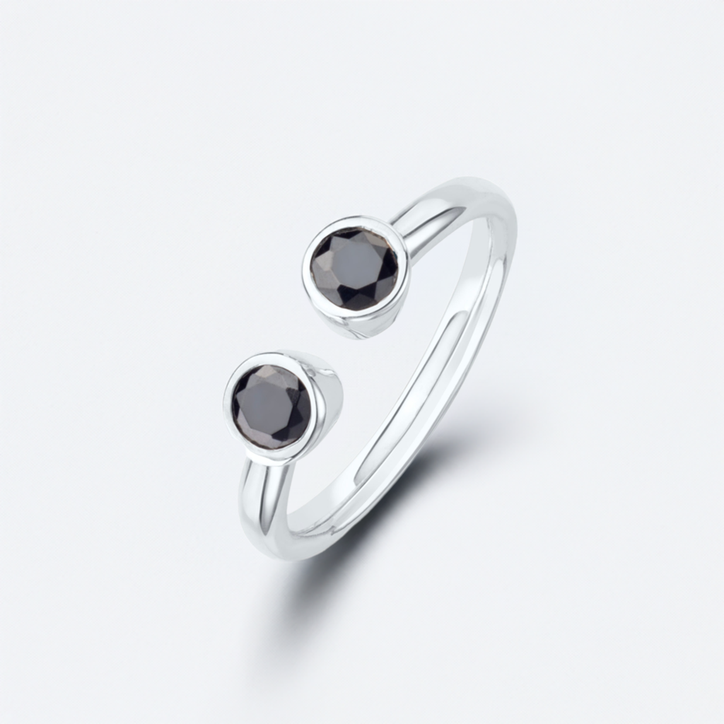 Black Open Ring