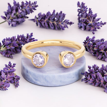 Lavender Open Ring