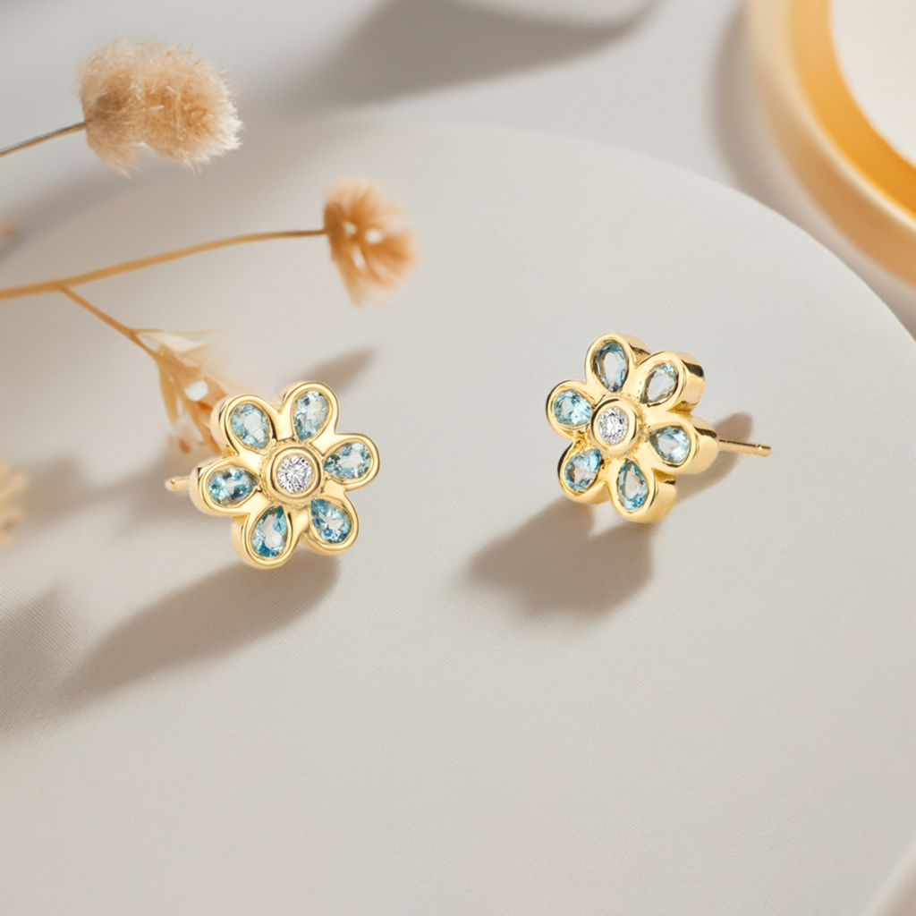 Stud Earrings - Flower