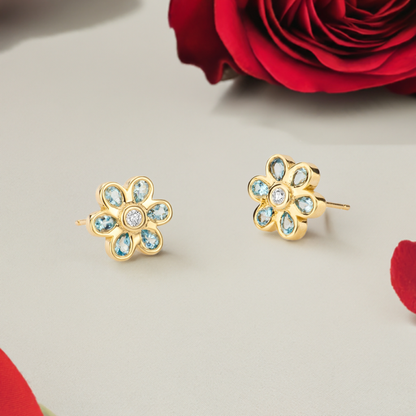 Stud Earrings - Flower